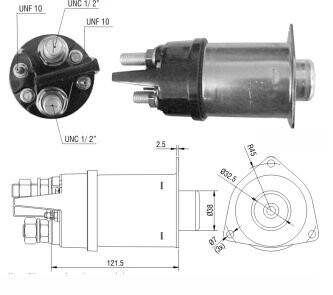 Втягуюче релє стартера ZM ZM2456