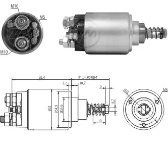 Втягуюче релє стартера ZM ZM2735