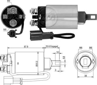 Втягивающее реле стартера ZM ZM2896