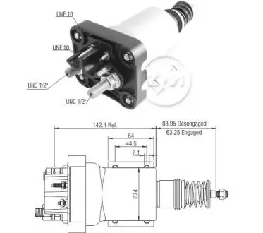 Втягуюче реле стартера ZM ZM2950