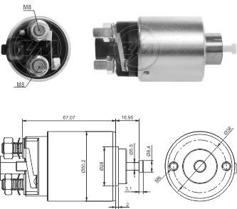 Втягивающее реле стартера ZM ZM2995