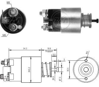 Реле втягуюче стартера ZM ZM3391