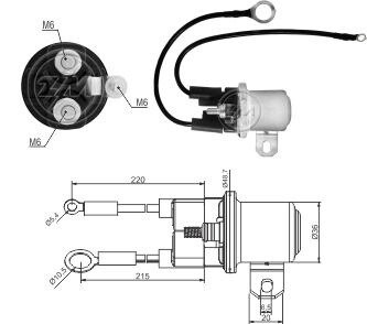 Реле стартера дополнительное ZM ZM3428