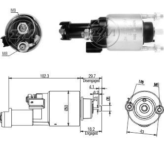 Втягуюче релє стартера ZM ZM3705