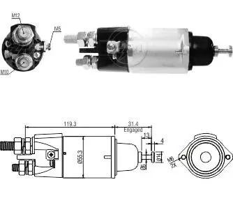 Втягуюче релє стартера ZM ZM3898