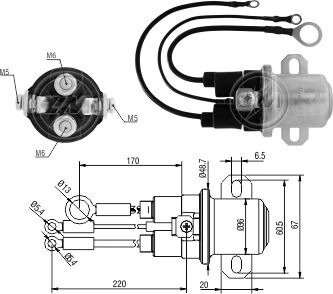 Втягивающее реле ZM ZM5408