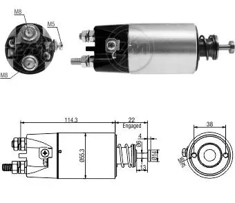 Втягивающее реле стартера ZM ZM5897