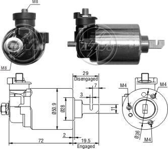 Втягуюче релє стартера ZM ZM605