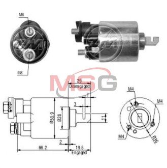 Втягуюче релє стартера ZM ZM608