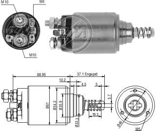 Втягивающее реле стартера ZM ZM647