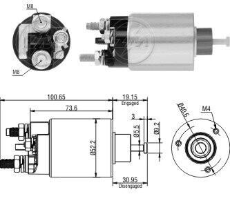 Реле втягуюче стартера ZM ZM6860