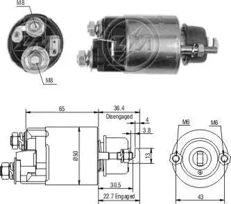 Втягуюче релє стартера ZM ZM702