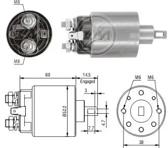 Втягуюче релє стартера ZM ZM710