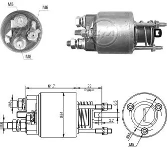 Втягуюче релє стартера ZM ZM7595