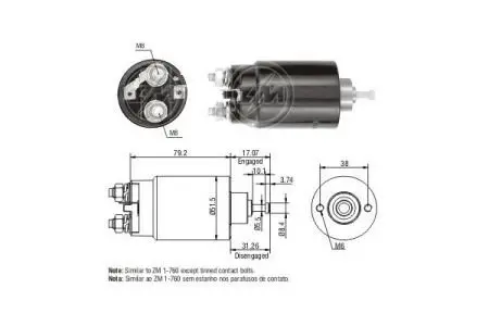 Втягуюче релє стартера ZM ZM760
