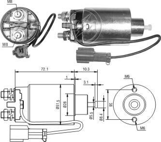 Втягивающее реле стартера ZM ZM792