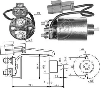 Реле втягивающего стартера ZM ZM794