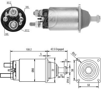 Втягивающее реле ZM ZM834