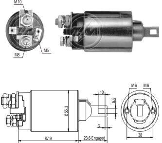 Втягивающее реле стартера ZM ZM892