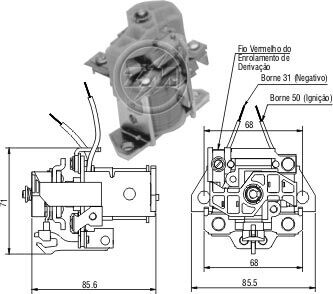 Втягивающее реле стартера ZM ZM903